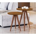 Ver imagem 1 de Conjunto Mesas de Apoio Alta e Baixa Luxo Nature 8003 Jb Bechara