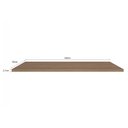 Ver imagem 2 de Tampo Mdp para Balcão de Cozinha Unna 120cm Carvalho Oak - Poliman Móveis