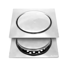 Ralo Click Inteligente P/ Banheiro Quadrado 10 Cm Inox Cromo:Cromado - 4