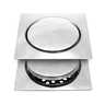Ralo Click Inteligente P/ Banheiro Quadrado 10 Cm Inox Cromo:Cromado - 4
