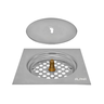 Ralo Click Inteligente P/ Banheiro Quadrado 10 Cm Inox Cromo:Cromado - 5