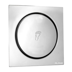 Ralo Click Inteligente P/ Banheiro Quadrado 10 Cm Inox Cromo:Cromado - 2