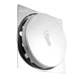 Ralo Click Inteligente P/ Banheiro Quadrado 10 Cm Inox Cromo:Cromado - 3