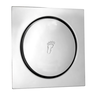 Ralo Click Inteligente P/ Banheiro Quadrado 10 Cm Inox Cromo:Cromado - 1
