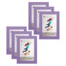 Kit 6 Molduras Porta Retrato 10X15 Lilás - 1