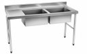 Ver imagem 1 de Pia em Aço Inox Haut com 2 Cubas Profundidade 35cm 50x70x85cm