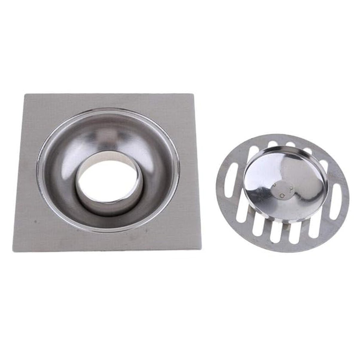 Ralo Aço Inox 10x10 Banheiro Lavabo Seguro Resistente Higienico Landeria Quintal - 6