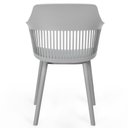 Ver imagem 6 de Conjunto Mesa de Jantar Redonda Majestic 70cm Preta com 4 Cadeiras Estofadas Marcela - Cinza