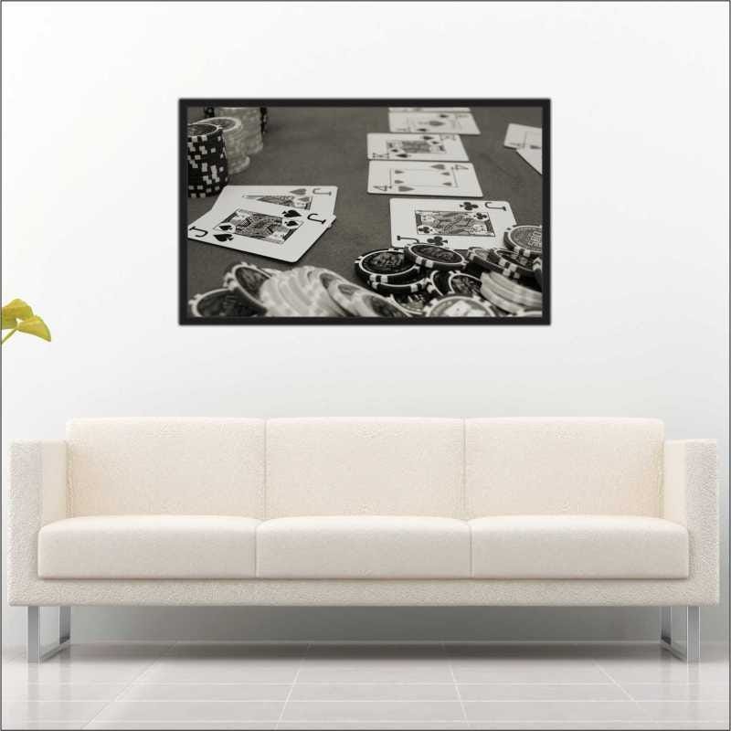 Quadro Decorativo Jogos Cartas Baralho Decorações