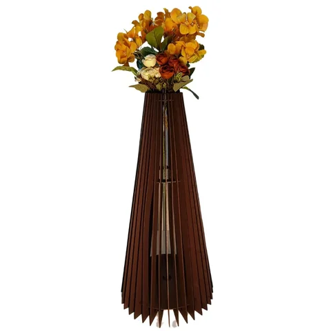 Vaso de Chão Decorativo Grande Ipanema Mdf:preto