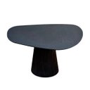Ver imagem 1 de Mesa Oval Organica em Ébano 140x90 Modelar Moveis Mesa de Jantar Orgânica