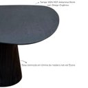 Ver imagem 6 de Mesa Oval Organica em Ébano 140x90 Modelar Moveis Mesa de Jantar Orgânica