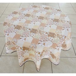 Toalha de Mesa Redonda Patchwork - 2 Toalha de Mesa Redonda Patchwork - 2