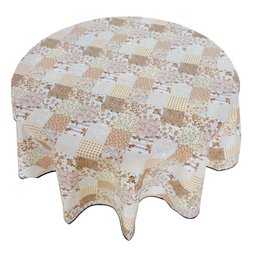 Toalha de Mesa Redonda Patchwork - 1 Toalha de Mesa Redonda Patchwork - 1