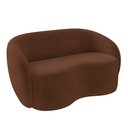 Ver imagem 7 de Conjunto 1 Sofá Living 180cm e 1 Poltrona Decorativa Sala de Estar Íbis Encosto Fixo Veludo Marrom G
