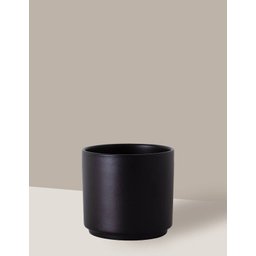Vaso Cachepô de Cerâmica para Plantas Preto PEQ - 2