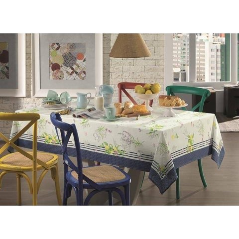 Toalha de Mesa Retangular Karsten Antiformiga Siciliano