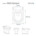 Ver imagem 2 de Tampa de Vaso Decorada Belle Epoque Branco para Bacia Deca