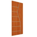 Ver imagem 1 de Porta de Madeira Frisada U.v 210cm X 80cm - R10s:mogno