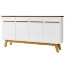 Ver imagem 1 de Balcao Buffet 4 Portas Opala 160 Cm Cinamomo Branco Bechara