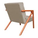 Ver imagem 3 de Conjunto 2 Poltronas Monalisa Com Braços de Madeira Suede Cappuccino - LM DECOR