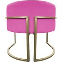 Ver mais imagens de Kit 2 Poltronas Decorativa Recepção Luna Suede Cores Base de Ferro Champagne