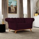 Ver imagem 7 de Sofá 2 Lugares Império 150 Cm Veludo Roxo Grape C-292