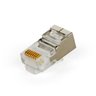 Conector PLUG Modular RJ-45 Cabo de Rede CAT5 8X8 Blindado - 1