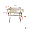 Churrasqueira Portatil 55x36 Casa Camping C Pés Reclinavel Slim S3 - 7