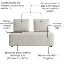 Ver imagem 5 de Sofá Modular 2 Lugares Block 148 cm Pes Madeira Linho Tcs 701 Moll