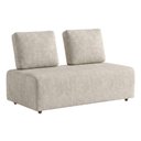 Ver imagem 1 de Sofá Modular 2 Lugares Block 148 cm Pes Madeira Linho Tcs 701 Moll