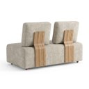Ver imagem 7 de Sofá Modular 2 Lugares Block 148 cm Pes Madeira Linho Tcs 701 Moll