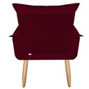 Ver imagem 5 de Poltrona Opala Meg para Amamentação Decorativa Tecido Suede Para, Quarto,sala de Estar, Recepção Pés