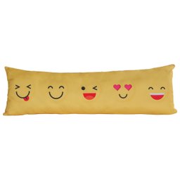 Travesseiro Corpo Xuxão Cheio 145cm X 0,45cm Gigante Enchimento Fronha Estampada Emotion - 1