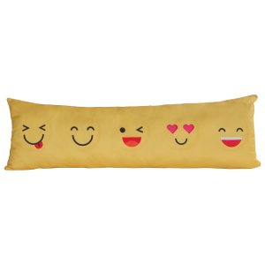 Travesseiro Corpo Xuxão Cheio 145cm X 0,45cm Gigante Enchimento Fronha Estampada Emotion