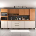 Ver imagem 1 de Cozinha Completa Cecilia 12 Portas 3 Gavetas Ripado Freijó/off White - Jcarvalho