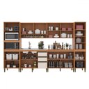 Ver imagem 3 de Cozinha Completa Cecilia 12 Portas 3 Gavetas Ripado Freijó/off White - Jcarvalho