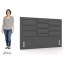 Ver imagem 5 de Cabeceira Cama Box Casal Queen 160cm Texas P02 Linho Cinza Escuro - Mpozenato