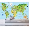Papel de Parede Adesivo quarto Decorativo Mapa Mundi Grande - 2