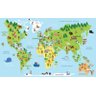Papel de Parede Adesivo quarto Decorativo Mapa Mundi Grande - 1