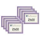 Ver imagem 1 de Kit 8 Molduras Porta Diploma Certificado A4 21x30 Lilás