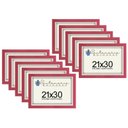 Ver imagem 1 de Kit 10 Molduras Porta Diploma Certificado A4 21x30 Rosa