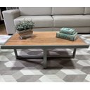 Ver imagem 3 de Mesa de Centro Retangular Paris Industrial Prata com Mdf