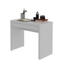 Ver imagem 2 de Mesa Escrivaninha para Estudo com 1 Gaveta 74x90 Cm Me4107 Branco