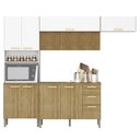 Ver imagem 1 de Armário de Cozinha 5 Peças Urban03 Balcão com Tampo 120cm K02 Freijó/Supremo - Mpozenato