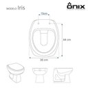 Ver imagem 3 de Tampa de Vaso Polipropileno Iris Branco para Bacia Onix
