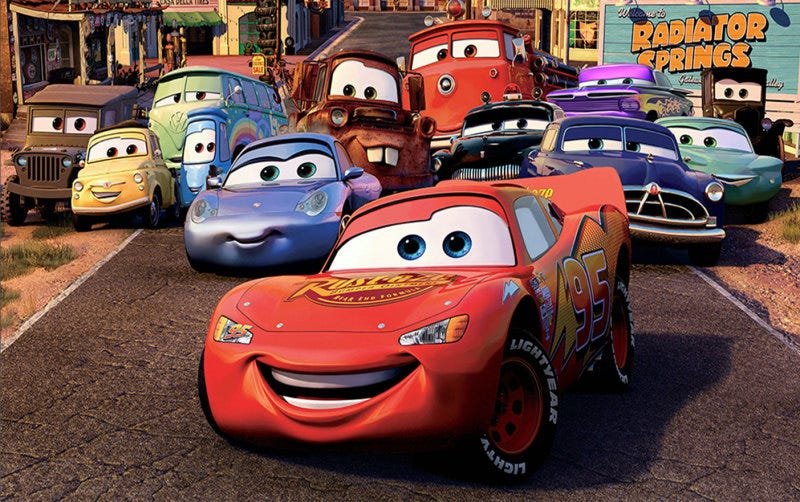 Carros da Disney