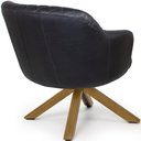 Ver imagem 6 de Kit 02 Poltronas Jade Tressê Giratória Giromad Corano Black - Nexta Casa