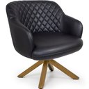 Ver imagem 2 de Kit 02 Poltronas Jade Tressê Giratória Giromad Corano Black - Nexta Casa