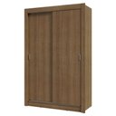 Ver imagem 3 de Guarda-roupa Solteiro 2 Portas de Correr Rustic Milano Madesa